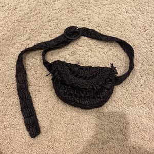 Anthropologie woven fanny pack, can also wear over shoulder as purse